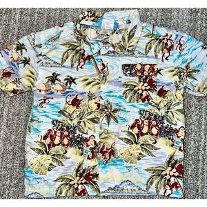 Nick & Nora Kids RARE Vintage Hawaiian,monkey boys size 3T tropical shirt.AOP